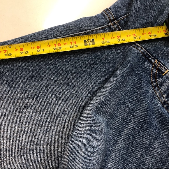 Levi’s Ribcage Straight Ankle Jeans Button Fly High Waist 32 - Picture 9 of 13